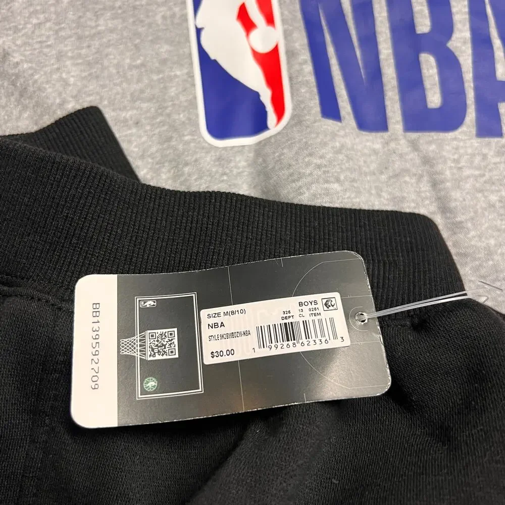 NBA boys sweat pants/sweater set size 8/10 new